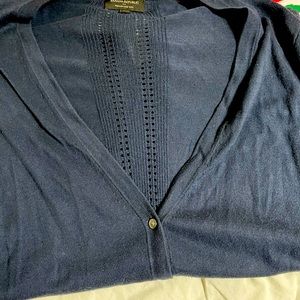 Banana Republic factory button down cardigan. Blue-xl.